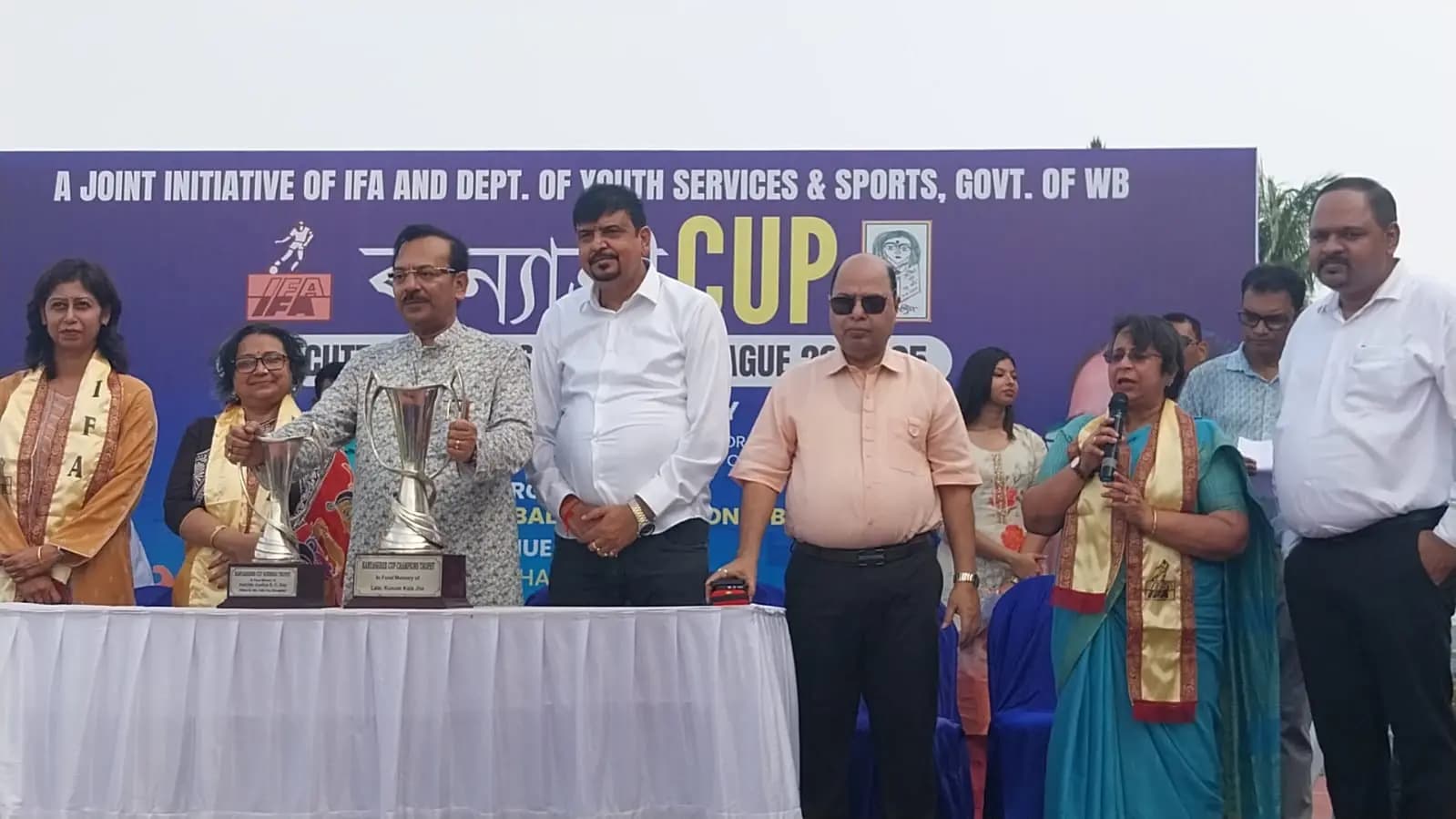 Grand inauguration of kanyashree cup-East Bengal win by big margin 