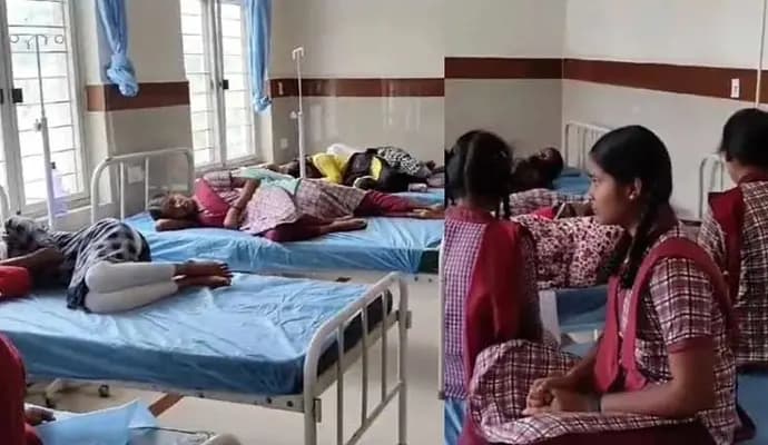 Lizard found in Telangana’s government school, 35 students fall ill 