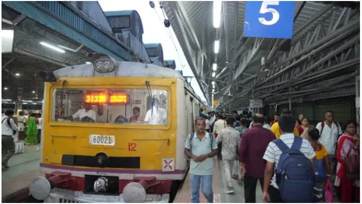  12 coaches emu train operation started from sealdah station