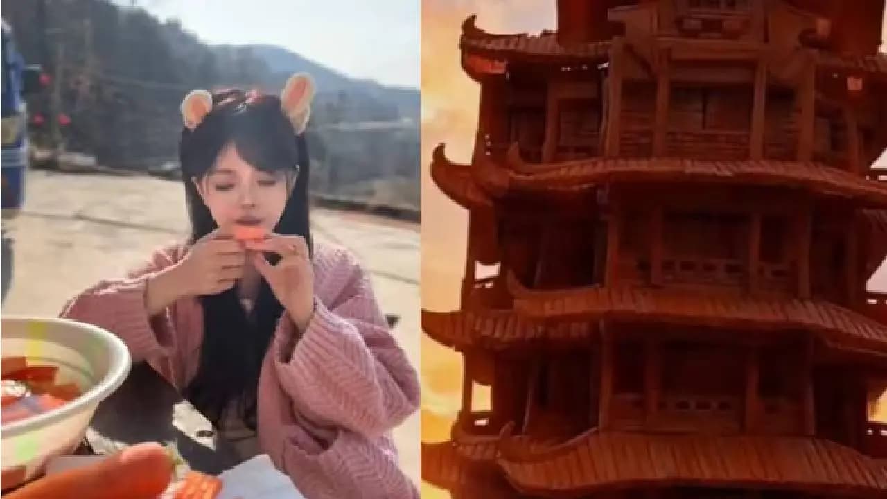 China woman carves intricate sculptures with her teeth