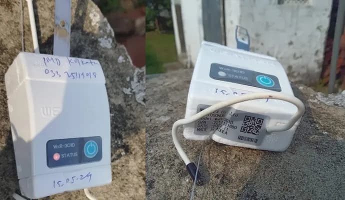 Unidentified object falls from sky in chinsurah