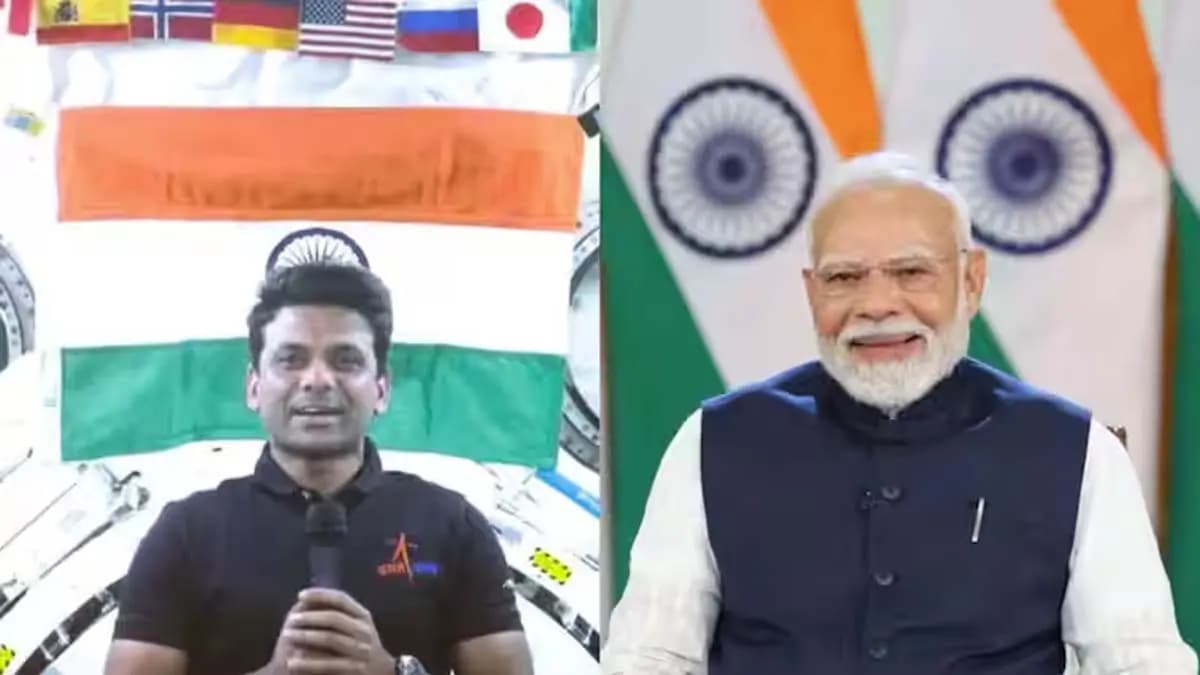 PM Modi speaks to astronaut Shubhanshu Shukla Who is in International Space Station