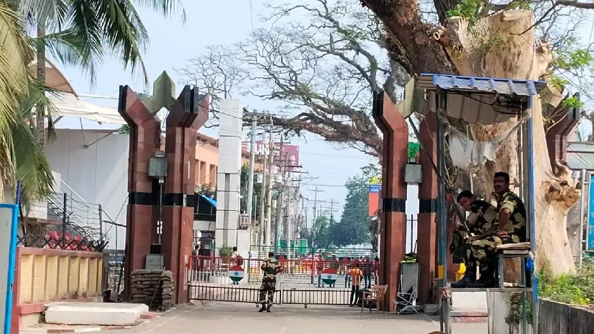 No emotion was exchanged at petrapole the  indo bangla border on International Mother Language Day gnr