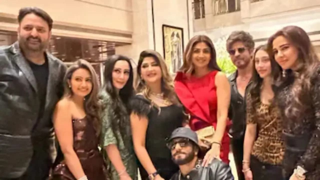 Shah Rukh Khan parties with Ranveer Singh after the success of 'Dhurandhar', viral video