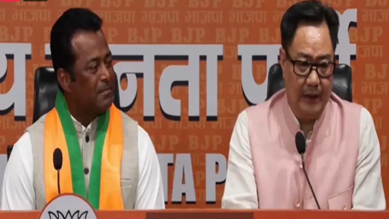 Former Olympic medalist Leander Paes joins BJP