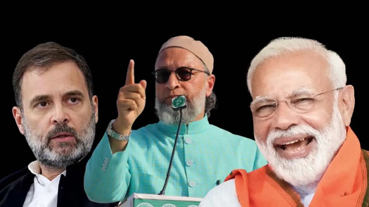 Congress is the BJPs A-team Asaduddin Owaisi targets grand old party during a visit to BJP-ruled Assam 