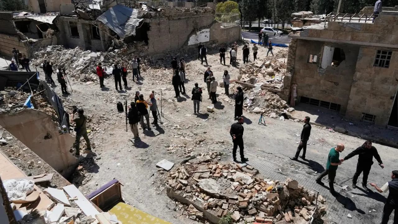 US air strikes in iran 13 civilians killed