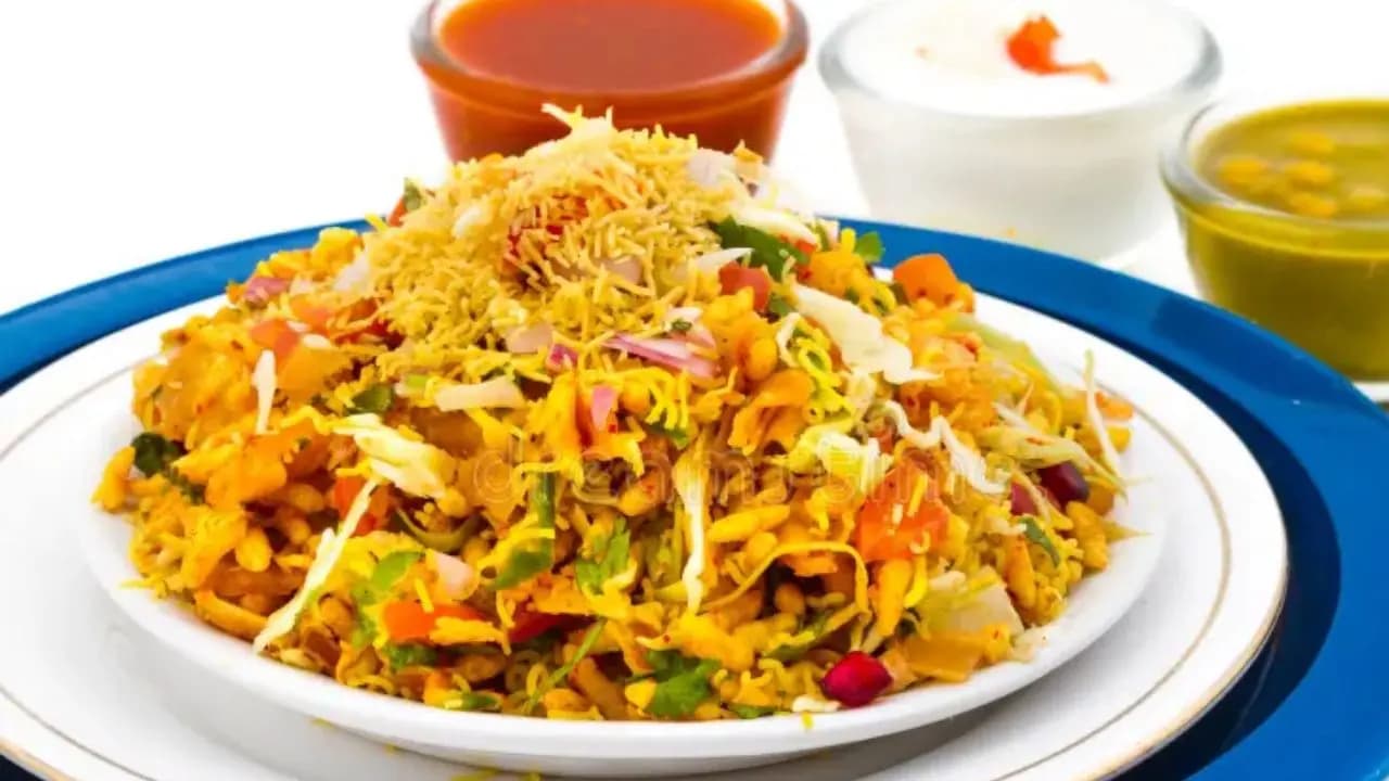 bhelpuri recipe: how to make popular street food bhelpuri?