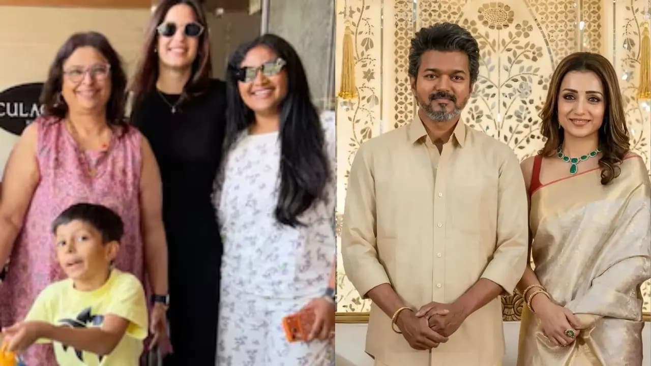 Natasha stankovic shares pic with hardik pandyas mother, Trisha shares a cryptic post on love amid her relationship rumour with Vijay