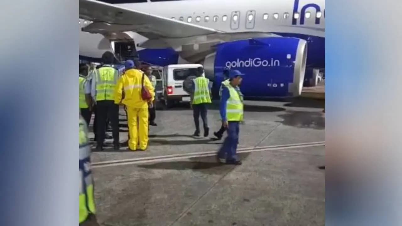 Loading vehicle hits parked plane at Kolkata airport