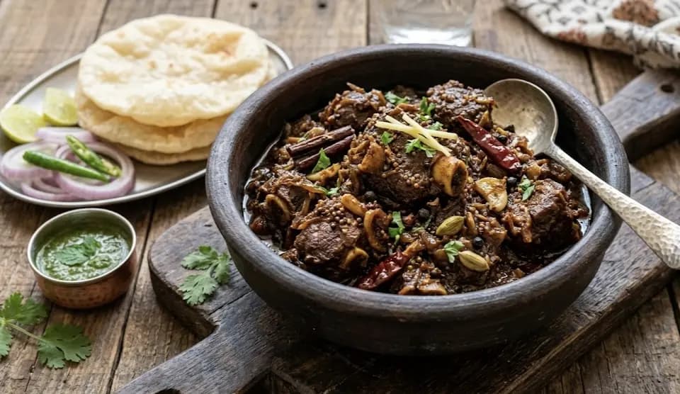 Mutton kalabhuna recipe 