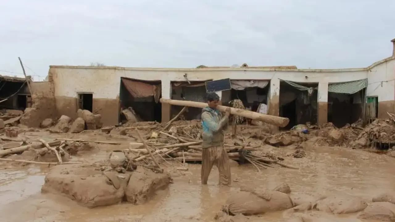 In afghansitan thousands of people are in danger due to flood effects
