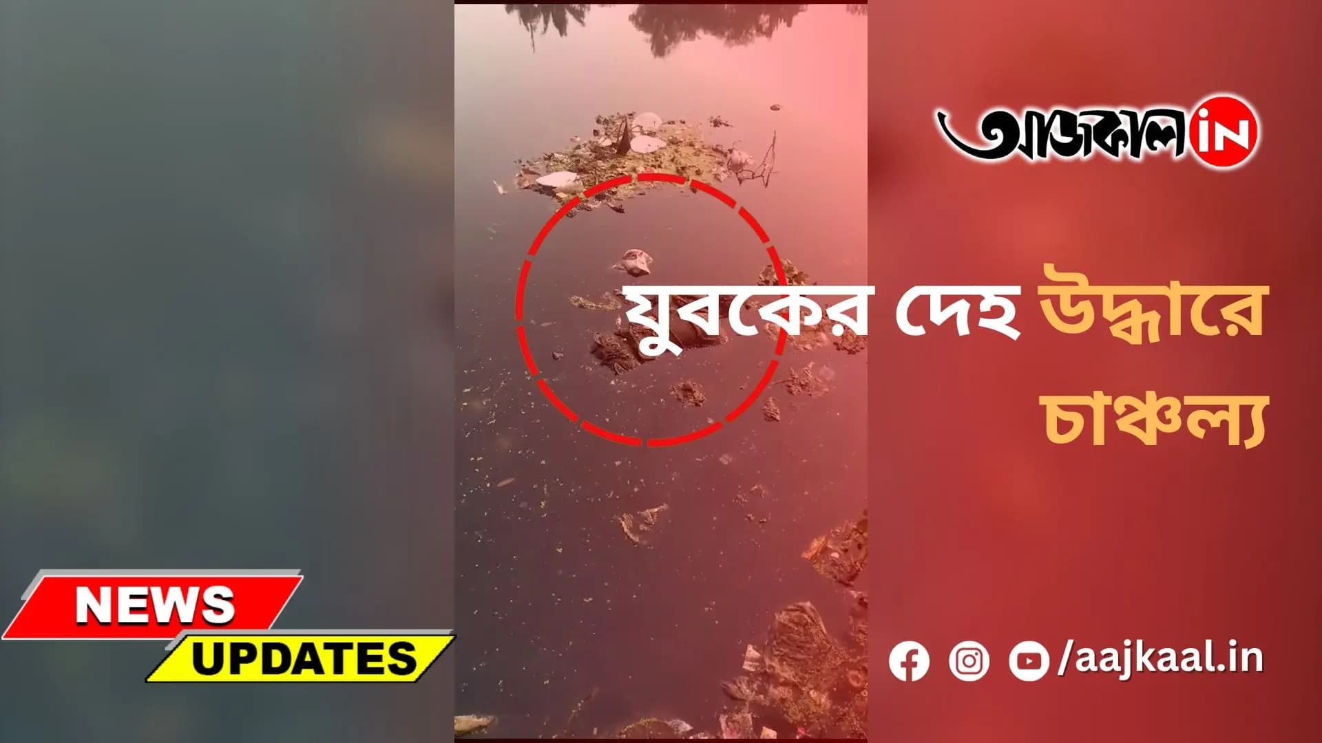 যুবকের দেহ উদ্ধারে চাঞ্চল্য