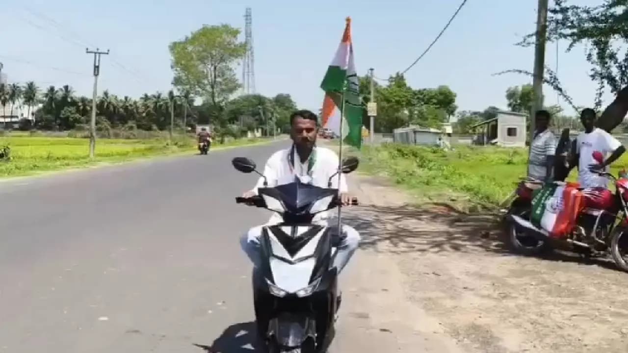 congress-candidate-self-made-poster-solo-campaign-assembly-election