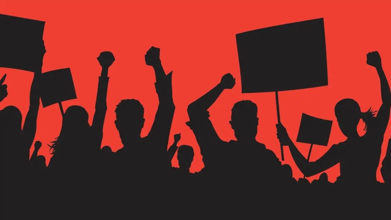 Which workers union is behind the fiery situation in Noida