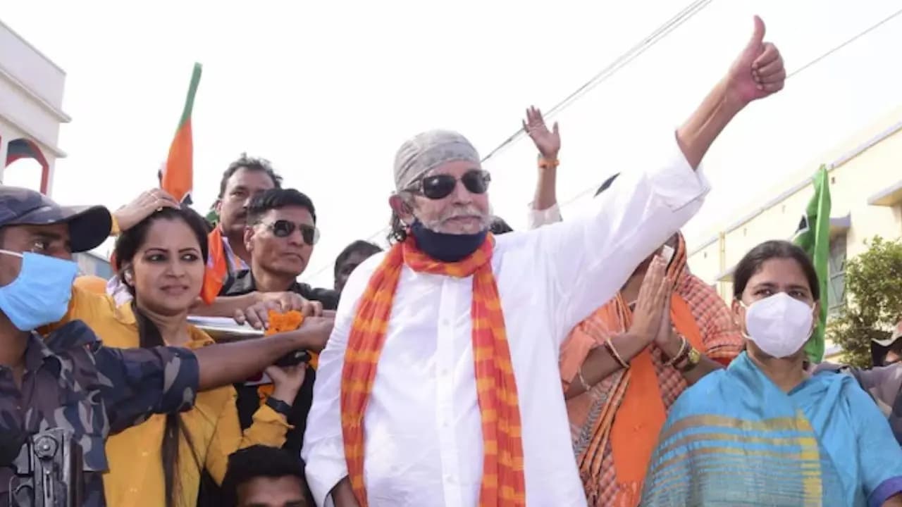 Mithun got lazy in the heat and ran away from the roadshow halfway