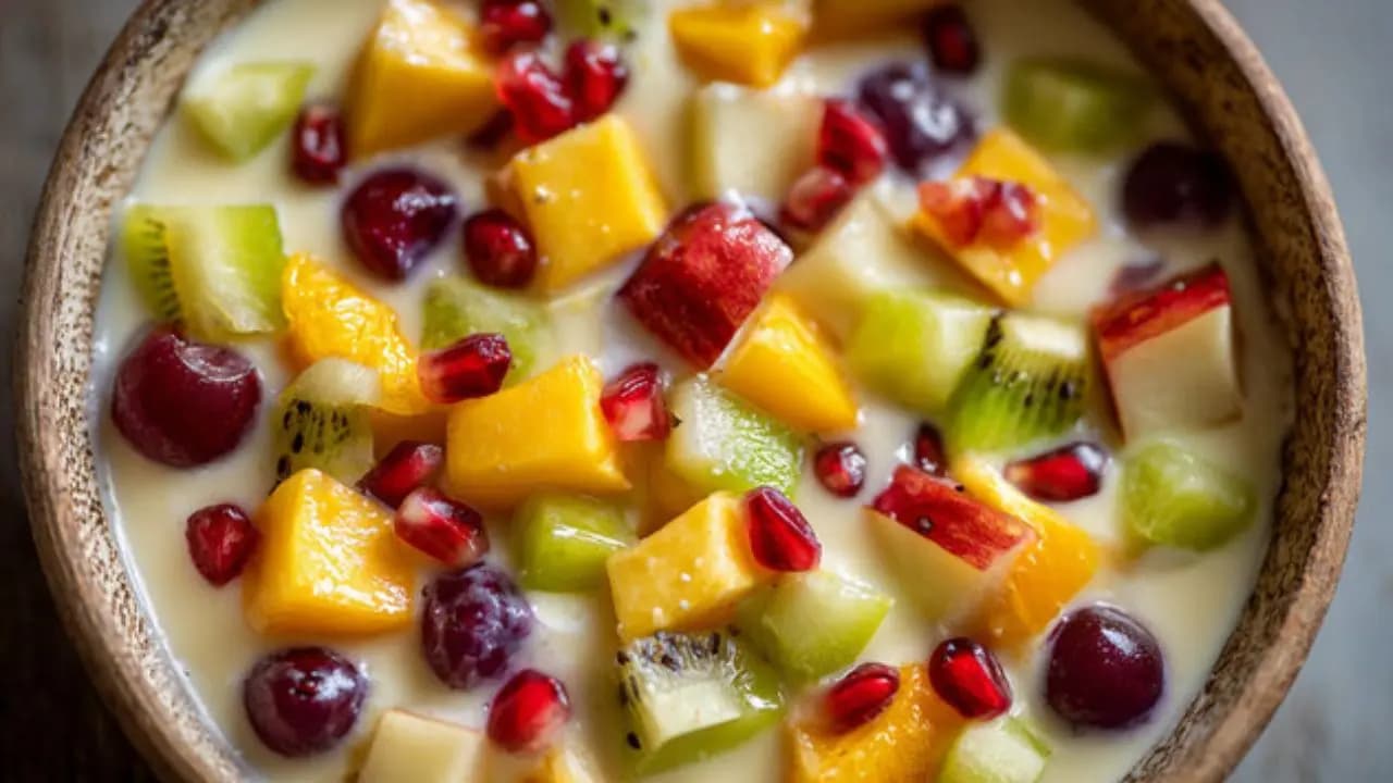 Fruit Custard Recipe Summer Special healthy dessert