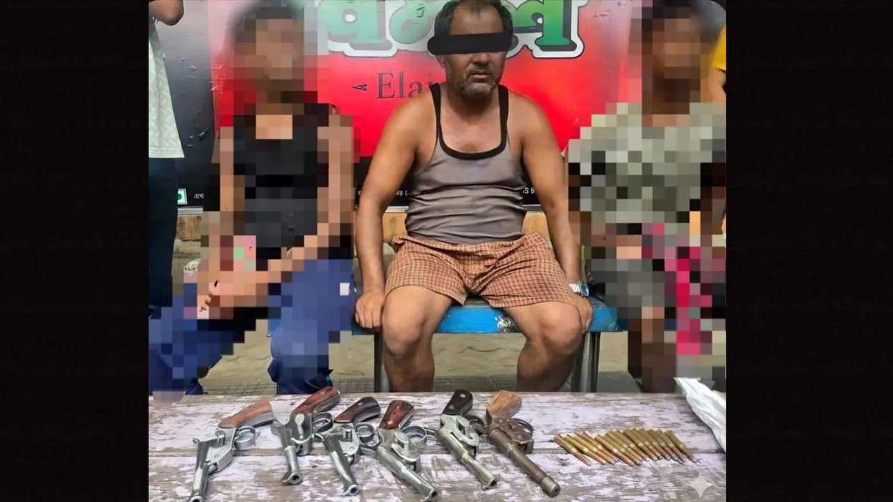 Amidst the election atmosphere multiple illegal firearms and cartridges recovered from Rajabazar Kolkata