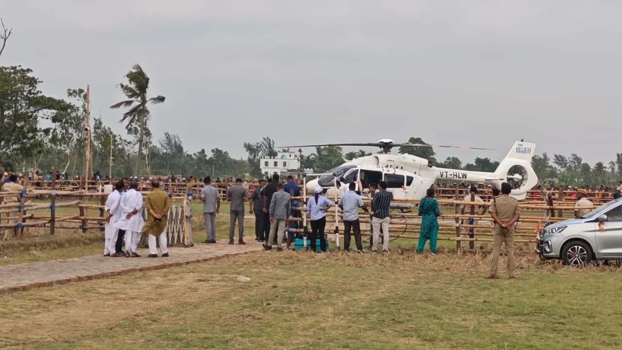 West bengal Election 2026: Abhishek Banerjees helicopter remained grounded at Sagar Island due to a technical glitch caused by a signal issue 