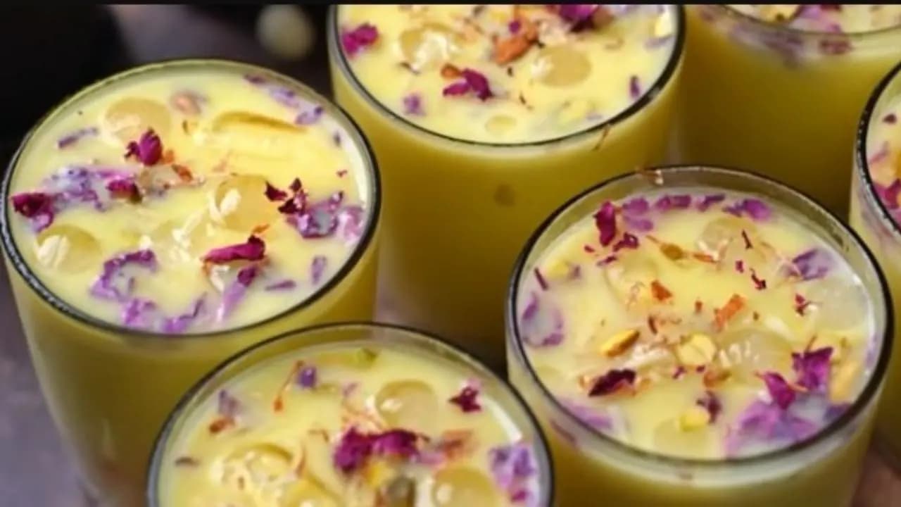 Summer Special Healthy Drink Malai Sharbat Recipe with Dry fruits