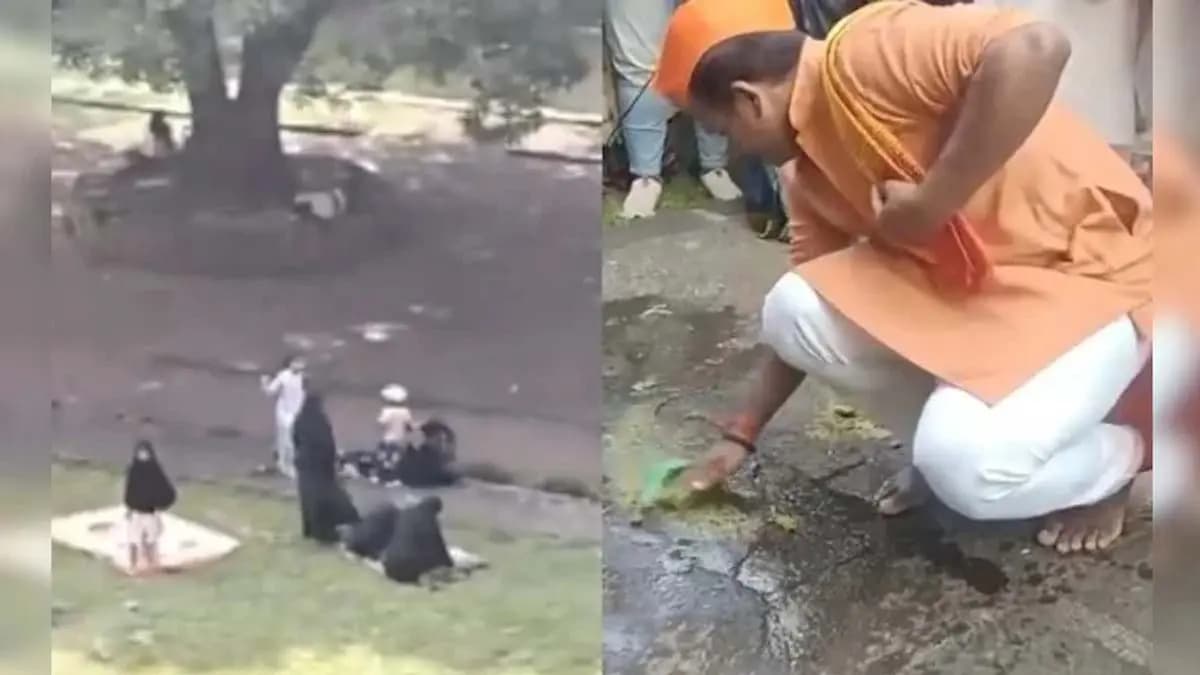 Women offer namaz at Pune Fort BJP MP leads purification with cow urine