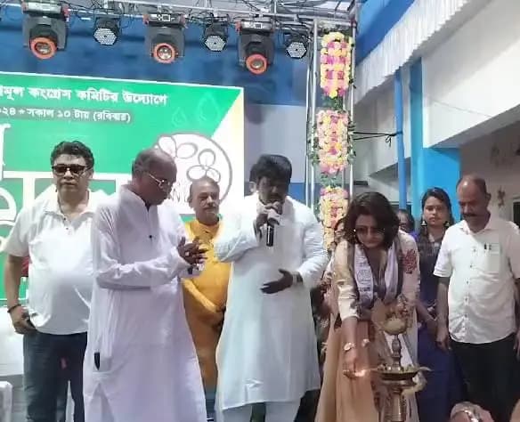 hooghly mp rachana banerjee present blood donation camp