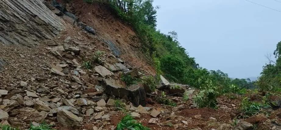 Tripura problem by rains, landslides, floods