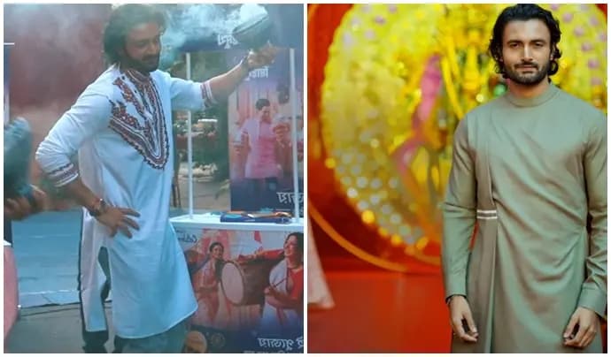 Sean Banerjee Enjoying Durga Puja Vibes Performing Dhunuchi Nach 2023