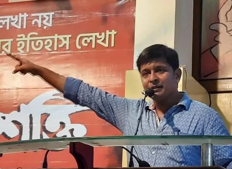 DYFI leader kalatan dasgupta arrested against viral audio clip of doctor protest against rg kar case