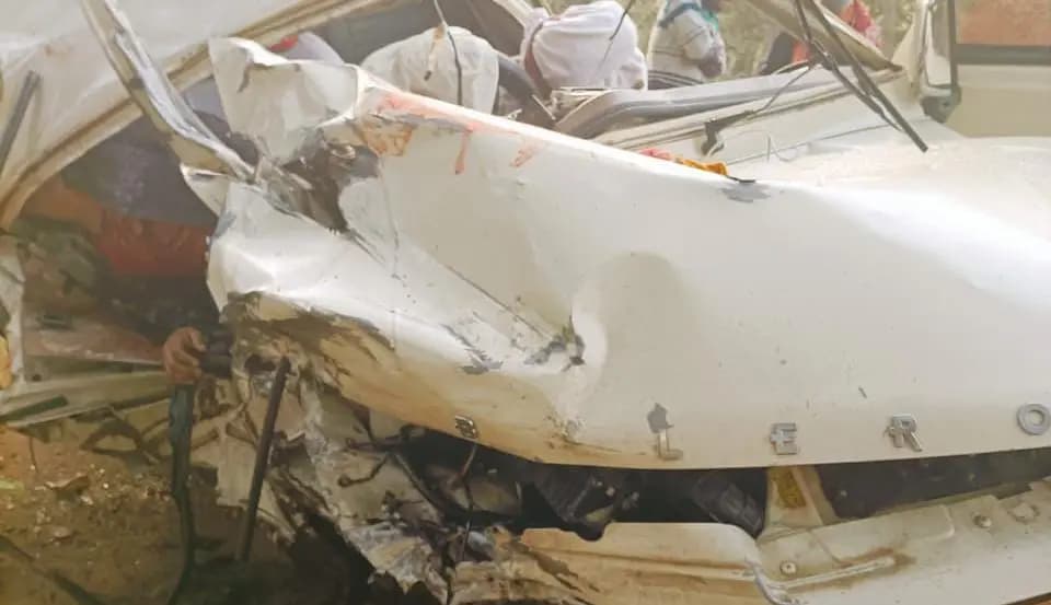 OC seriously injured in road accident, car driver dead