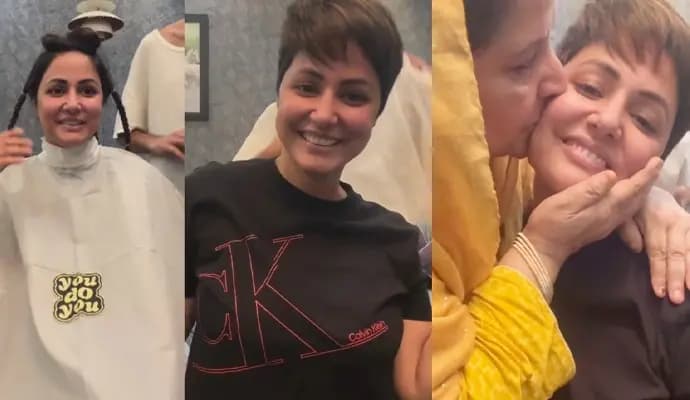 Hina Khan cuts hair as she undergoes breast cancer treatment