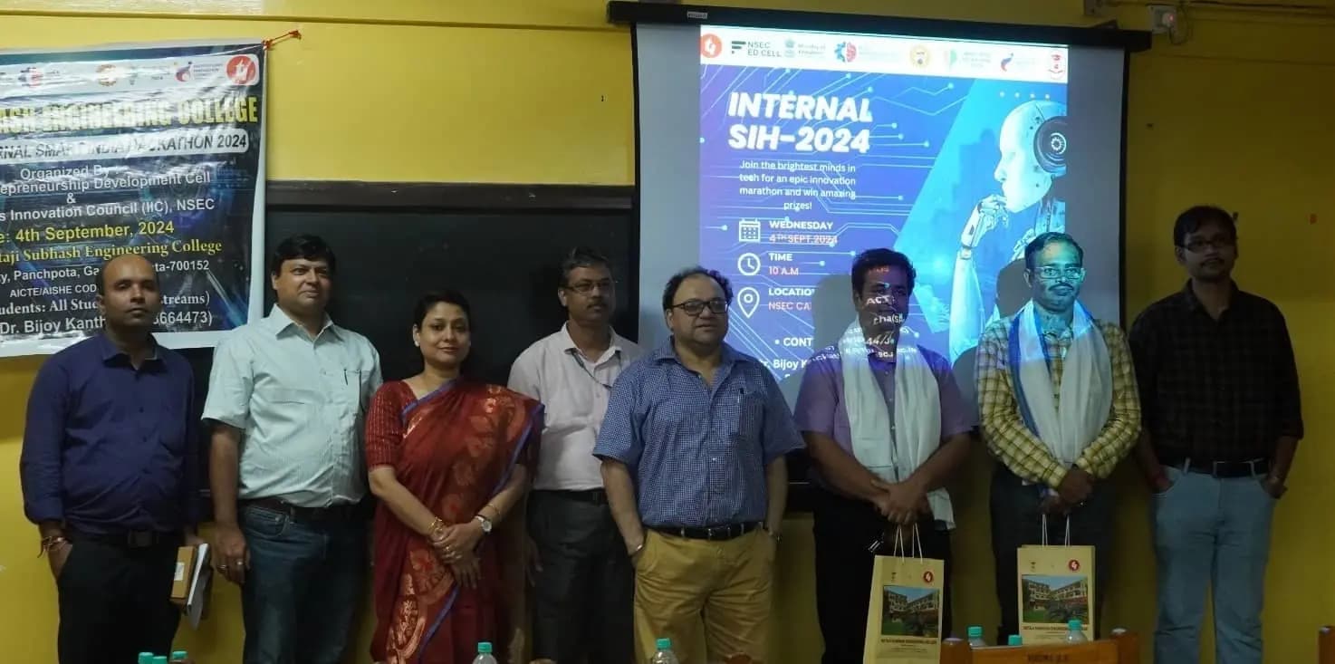 Smart India Hackathon in Netaji Subhash Engineering College