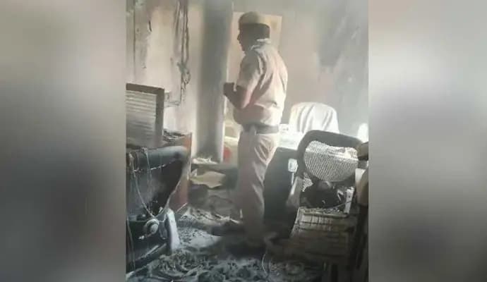 Fire Breaks Out At Home Ministry Office