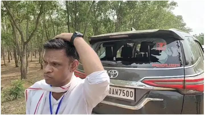 Protests around BJP candidate