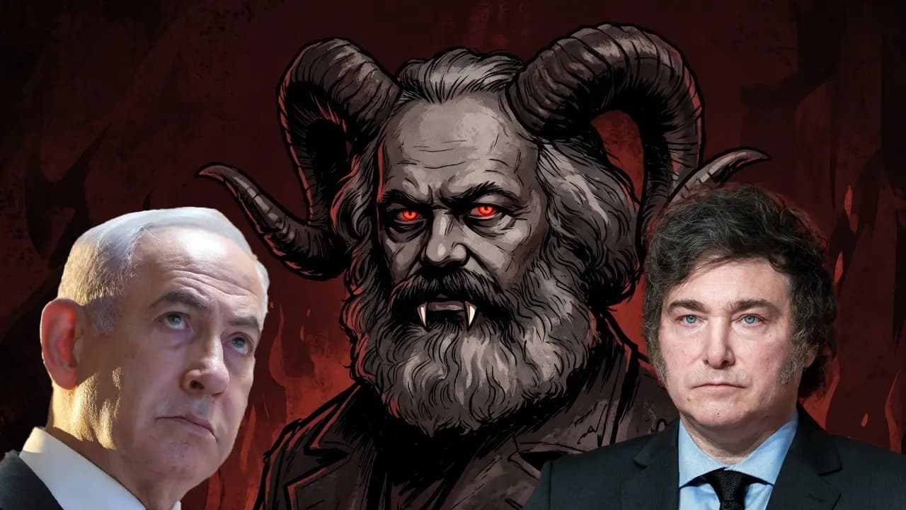 Karl Marx was satanic claimed javier milei while meeting netanyahu