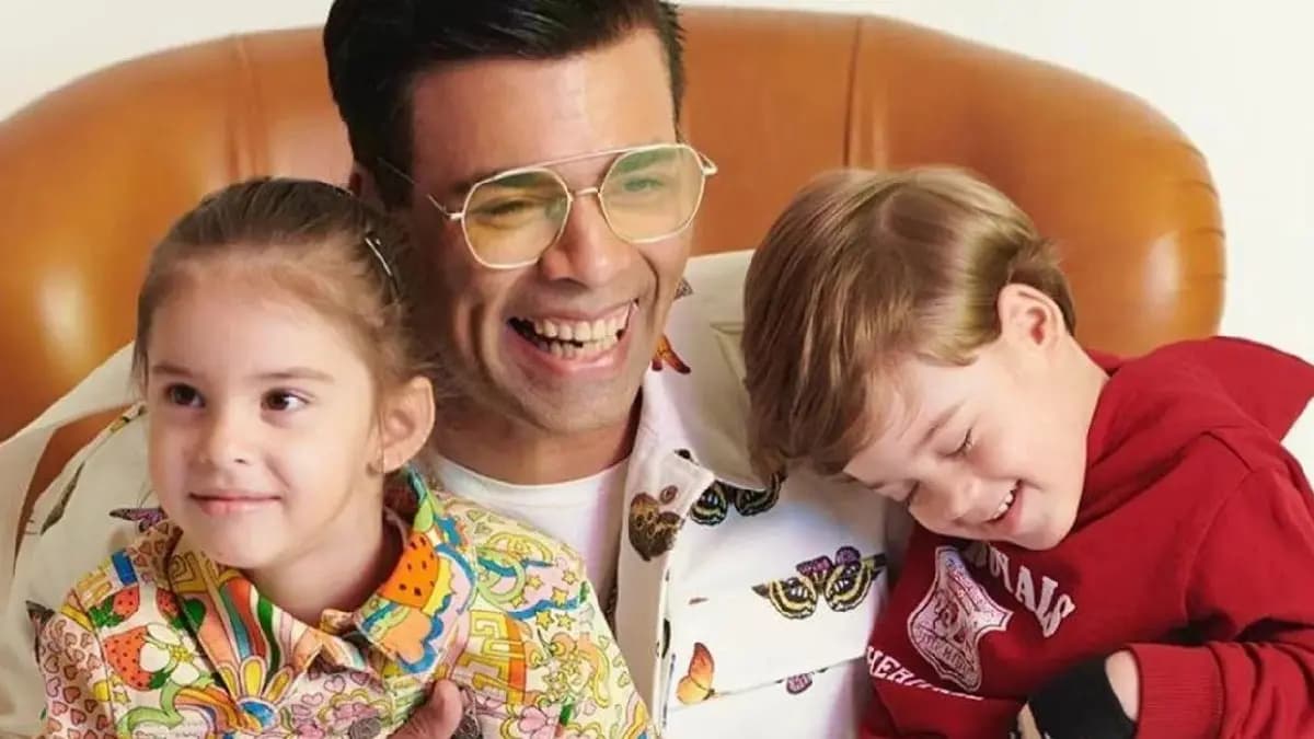 Karan Johar shares a funny video of his children yash and roohi