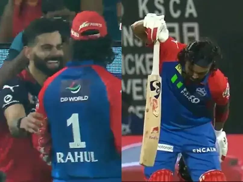 Virat Kohli recreates KL Rahul kantara celebration after RCB win 