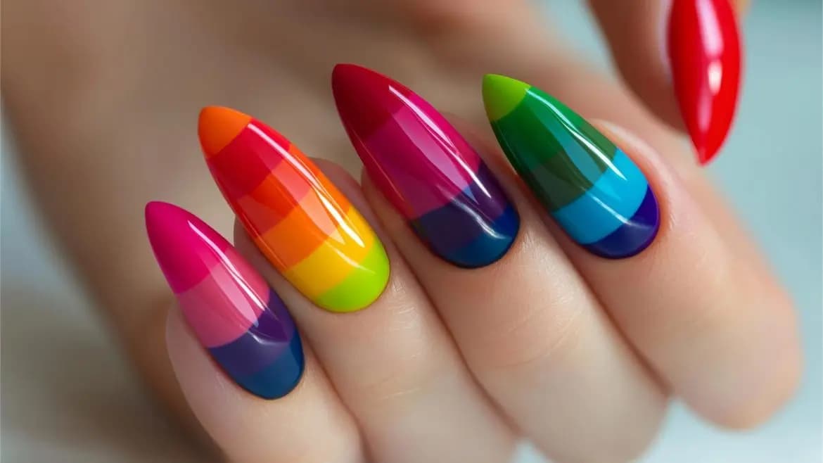 These are Trending Nail Art in Durga Puja 2024 lif