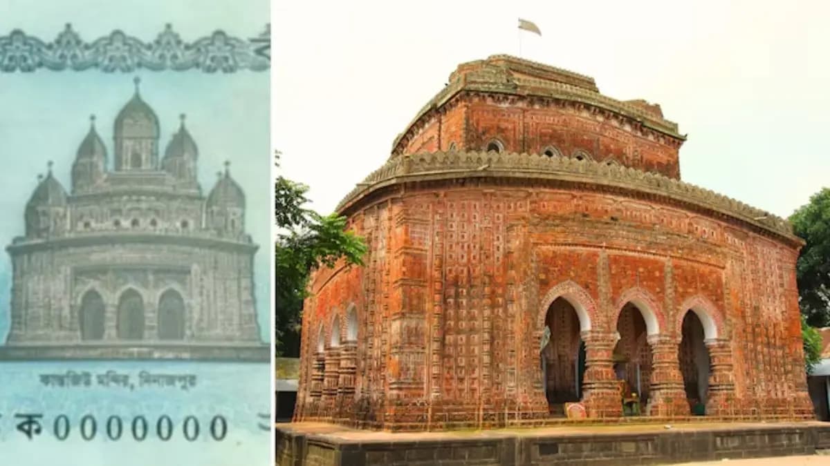 Image of the 18th Century Hindu temple used on the new Bangladesh currency note