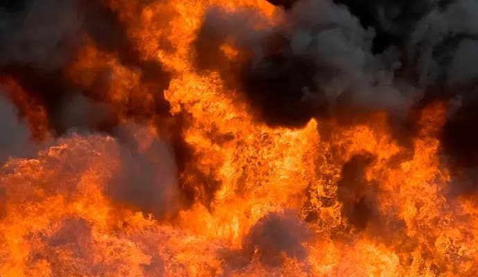 fire at godown in howrah