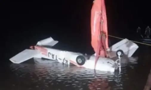 Wreckage of plane crash that killed two pilots recovered from Jharkhand dam gnr