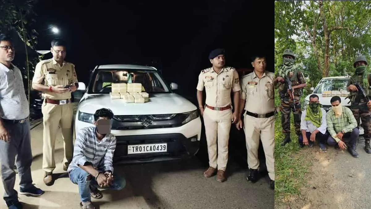 Tripura Police and Assam Rifles achieved major success recovering drug tablets worth lakhs of rupees gnr