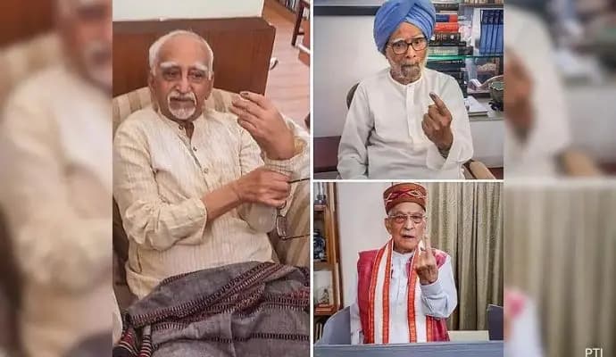 Former PM Manmohan Singh, Other Leaders Vote From Home