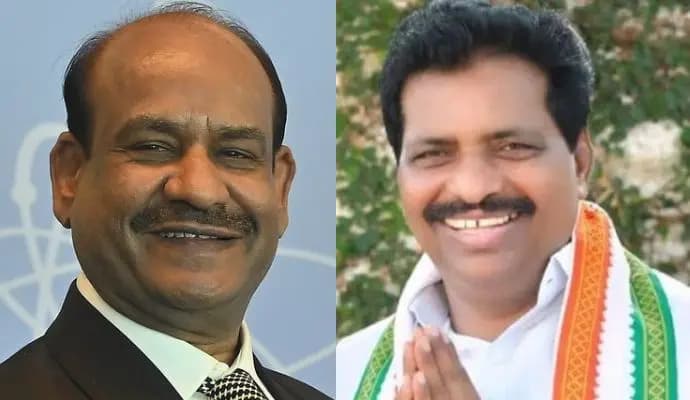 Om Birla vs K Suresh for Speaker