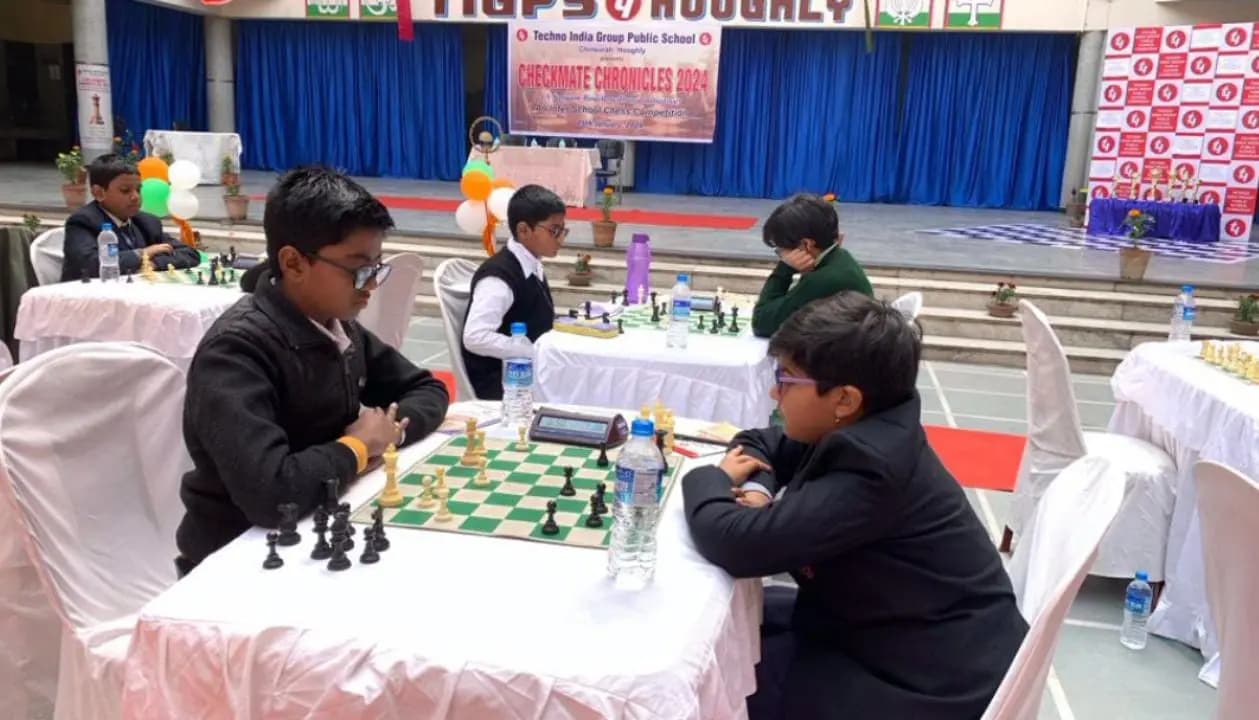 chess championship organised by techno india group public school chinsurah