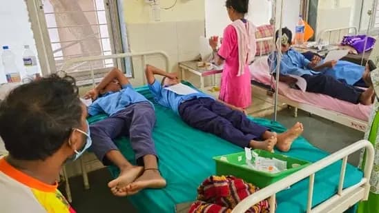students show food poisoning symptoms after eating biscuits in school gnr