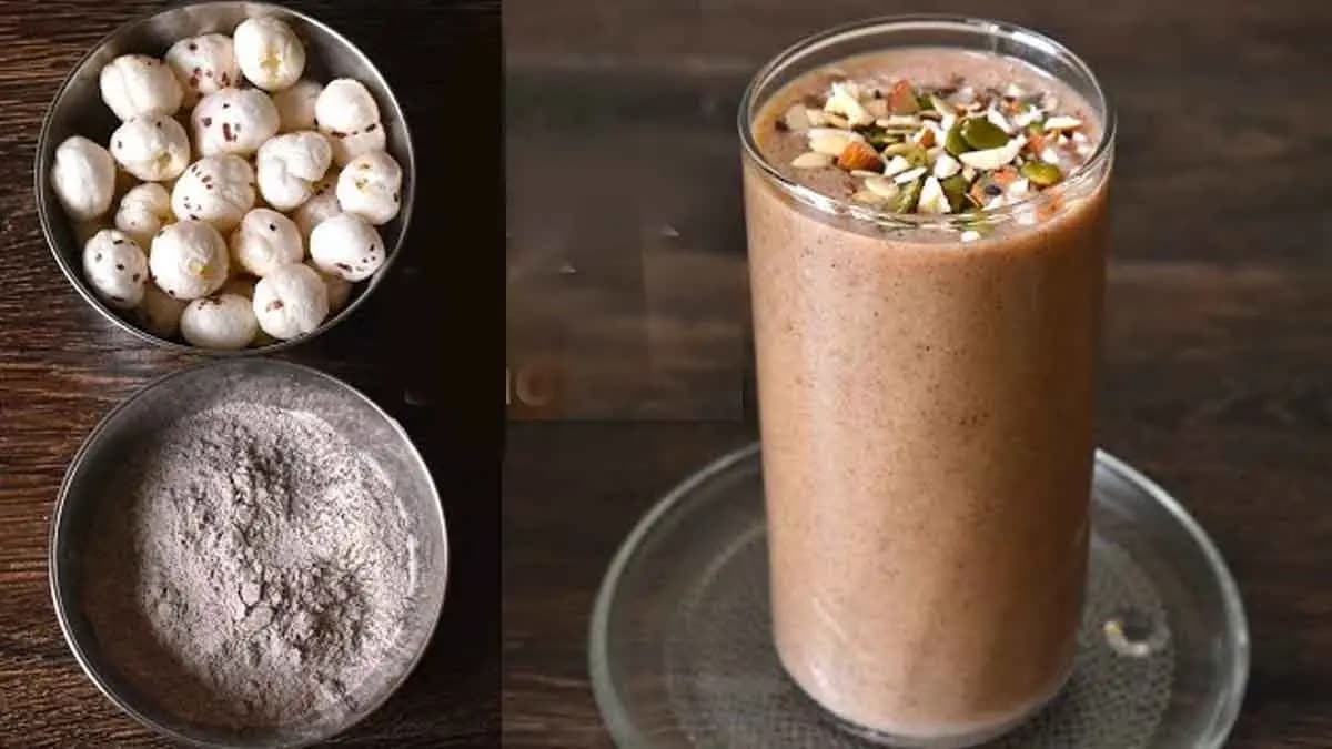 this home made special swatik smoothie recipe is ideal for nabaratri fasting and also good for your health lif