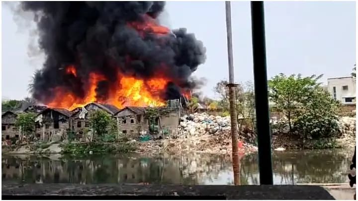 fire at dumdum area