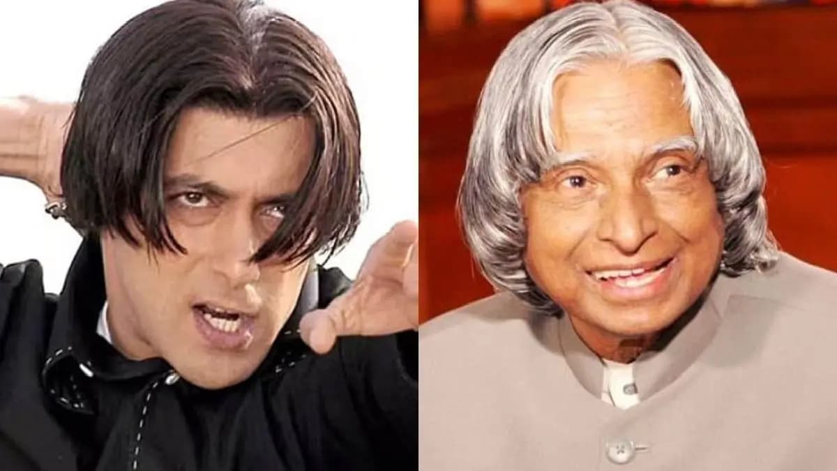 Salman Khan says his hairstyle for the film Tere Naam was inspired by late president APJ Abdul Kalam