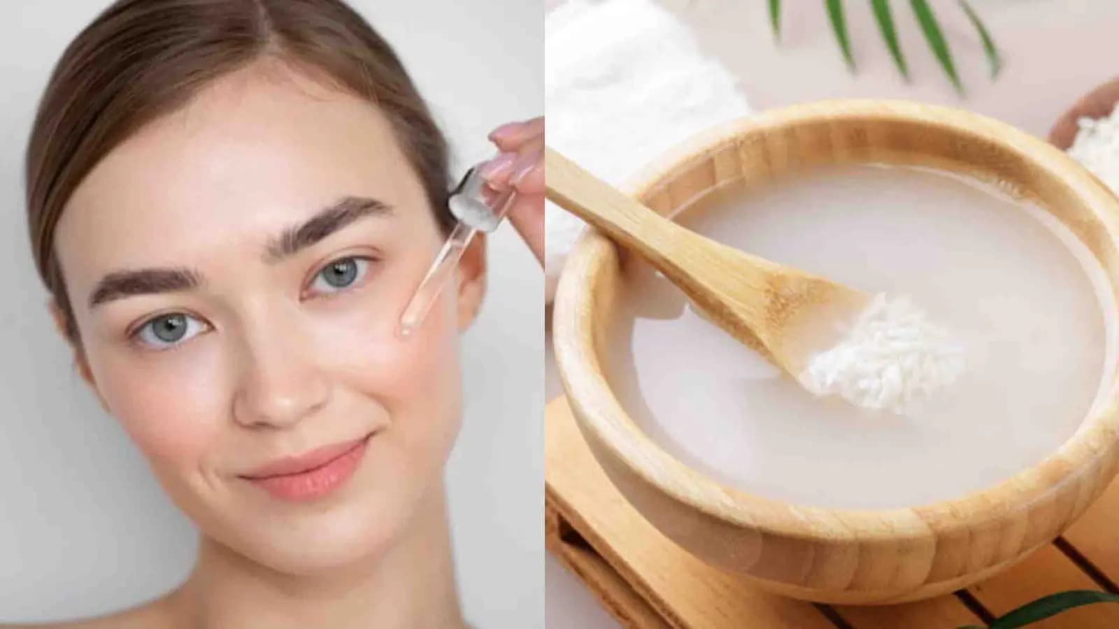 rice soaked water are used as a home made natural tona and gives you glowing skin details inside LIF